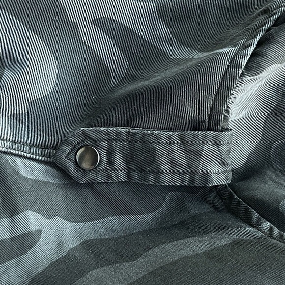 Rails Jacket Womens Medium Collins Camo Military Embroidered Rose Utility - Picture 6 of 14